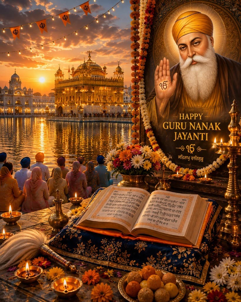 Guru Nanak Jayanti festival artwork