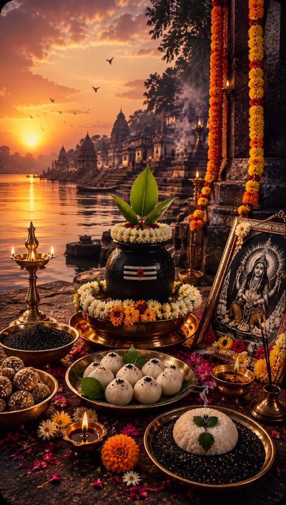 Mahalaya Amavasya festival artwork