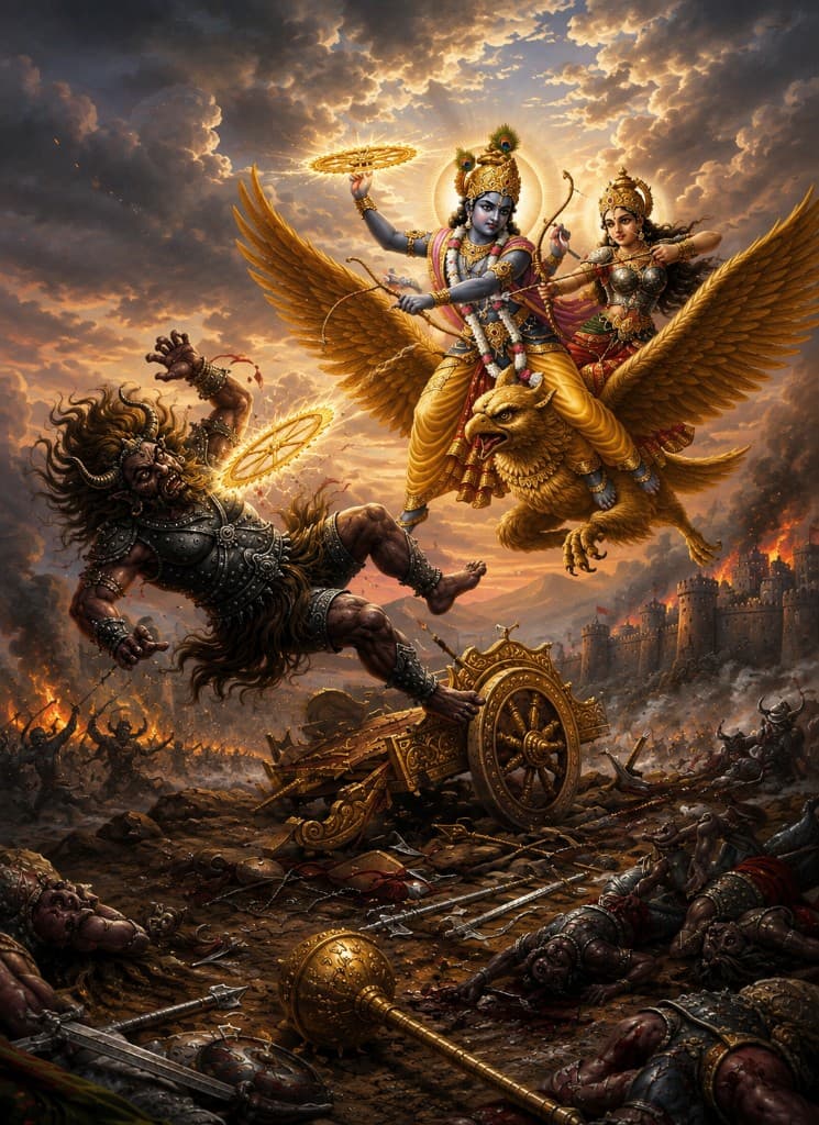Naraka Chaturdashi festival artwork